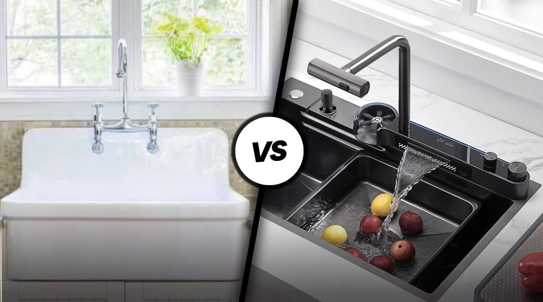 Porcelain vs Stainless Steel Kitchen Sink
