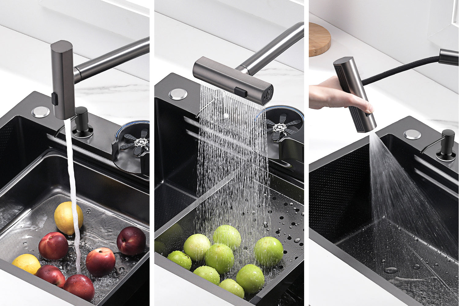 سینک ابشاری دو حالته